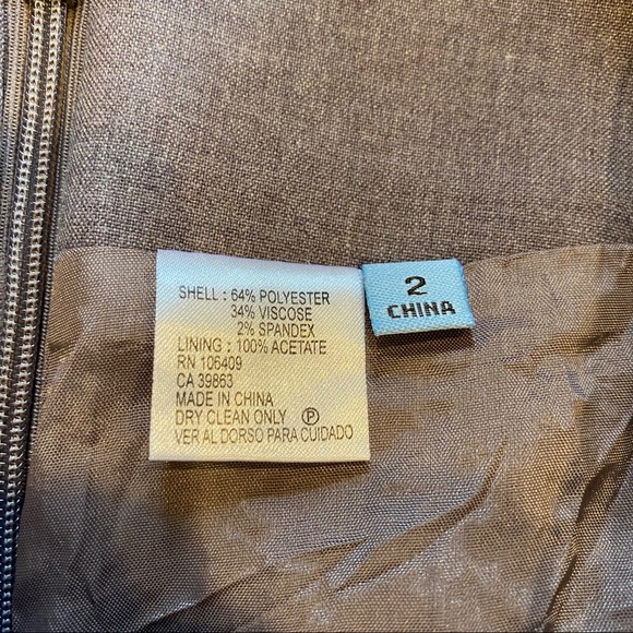 ANTONIO MELANI GRAY CLASSIC PENCIL SKIRT - Picture 4 of 8